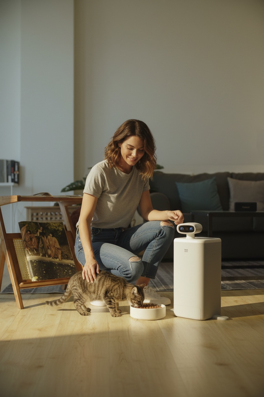 OmniView AI Smart Feeder - Automatic Cat & Dog Feeder with Camera